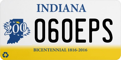 IN license plate 060EPS