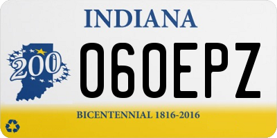 IN license plate 060EPZ