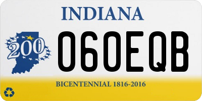 IN license plate 060EQB