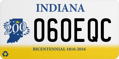 IN license plate 060EQC