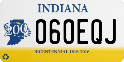 IN license plate 060EQJ