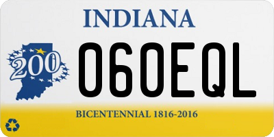 IN license plate 060EQL