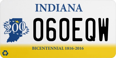 IN license plate 060EQW
