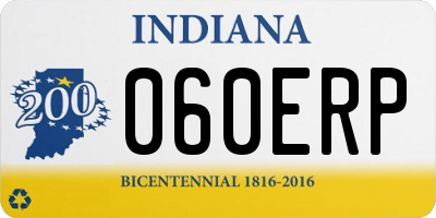 IN license plate 060ERP