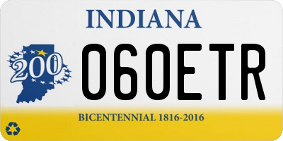 IN license plate 060ETR