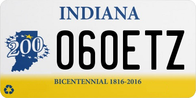 IN license plate 060ETZ