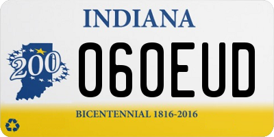 IN license plate 060EUD