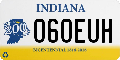 IN license plate 060EUH