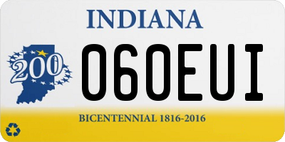 IN license plate 060EUI