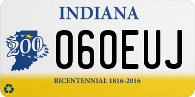 IN license plate 060EUJ