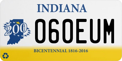 IN license plate 060EUM