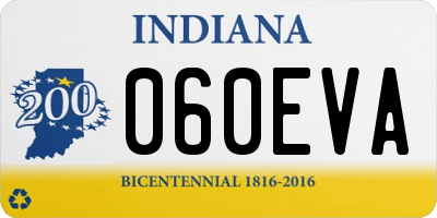 IN license plate 060EVA