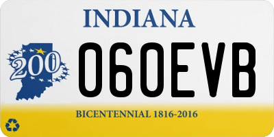 IN license plate 060EVB