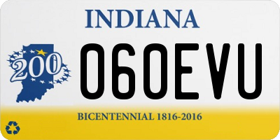 IN license plate 060EVU