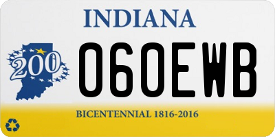 IN license plate 060EWB