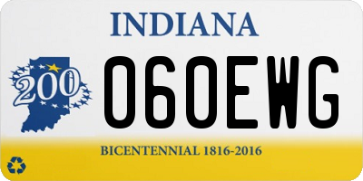 IN license plate 060EWG