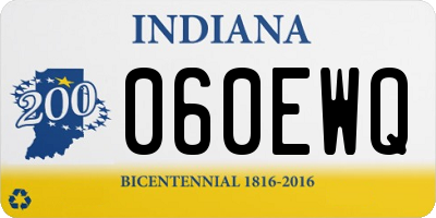 IN license plate 060EWQ