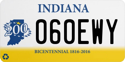 IN license plate 060EWY
