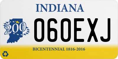 IN license plate 060EXJ