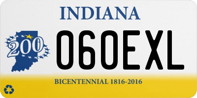 IN license plate 060EXL