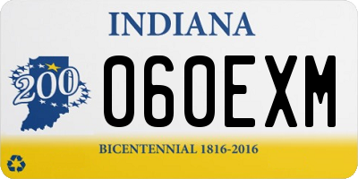 IN license plate 060EXM