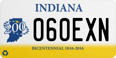 IN license plate 060EXN