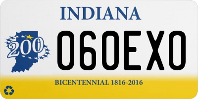 IN license plate 060EXO