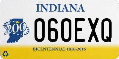 IN license plate 060EXQ