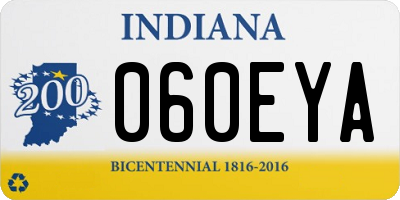 IN license plate 060EYA