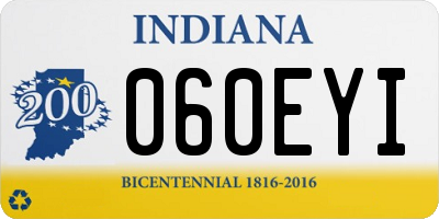 IN license plate 060EYI