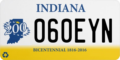 IN license plate 060EYN