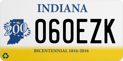 IN license plate 060EZK