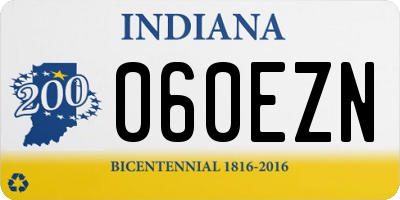 IN license plate 060EZN