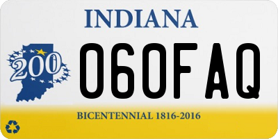 IN license plate 060FAQ