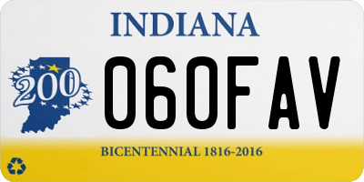 IN license plate 060FAV