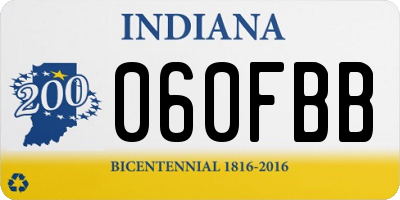 IN license plate 060FBB