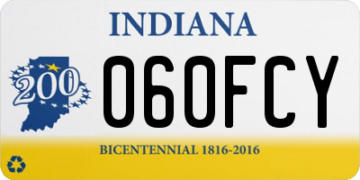 IN license plate 060FCY