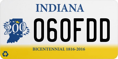 IN license plate 060FDD