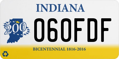IN license plate 060FDF