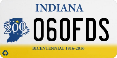 IN license plate 060FDS