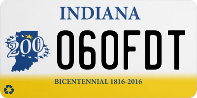 IN license plate 060FDT