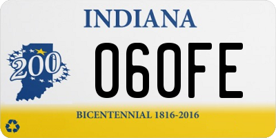 IN license plate 060FE