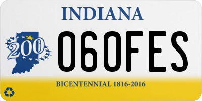 IN license plate 060FES