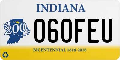 IN license plate 060FEU