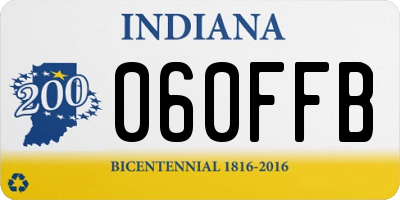IN license plate 060FFB