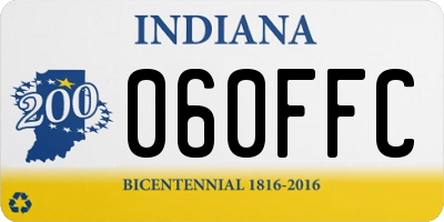 IN license plate 060FFC