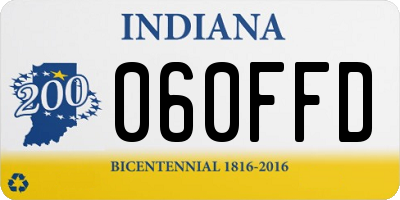 IN license plate 060FFD
