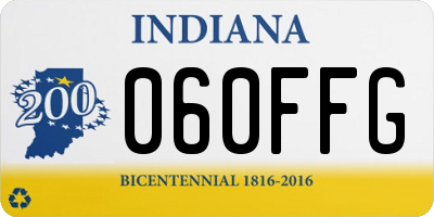 IN license plate 060FFG