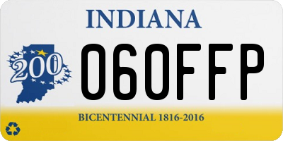 IN license plate 060FFP