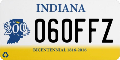 IN license plate 060FFZ